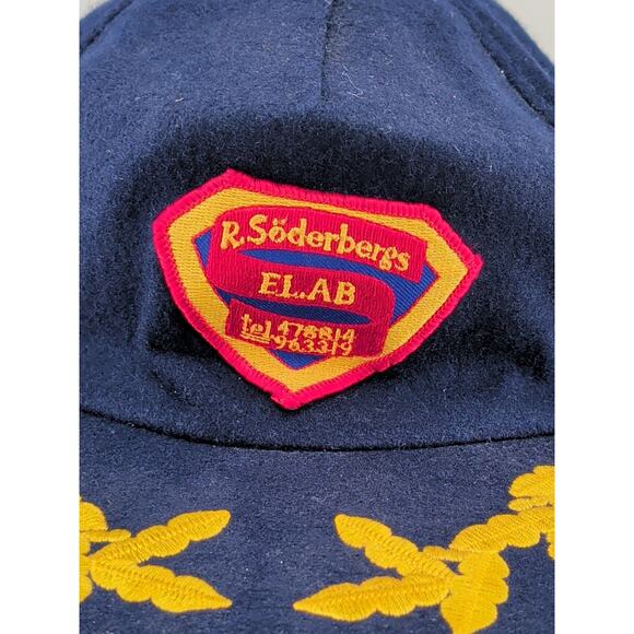 Vintage R.Söderbergs El. AB Sweden Officer Hat Cap Scrambled Eggs Gold... - Picture 2 of 13